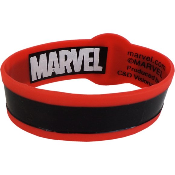 Marvel Comics' Deadpool Logo Rubber Wristband - Picture 2 of 3